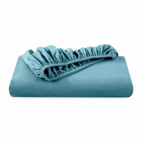 Nova Home Cotton Warm Winter Flannel Fitted Sheet Set - Queen - 3 Pcs - Blue product thumbnail 3