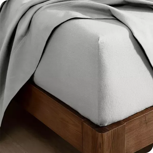Nova Home Cotton Warm Winter Flannel Fitted Sheet Set - Queen - 3 Pcs - Grey product thumbnail 2