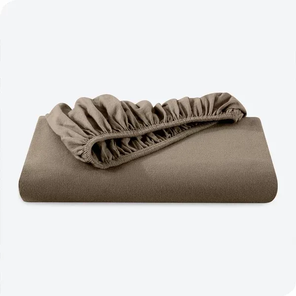 Nova Home Cotton Warm Winter Flannel Fitted Sheet Set - Queen - 3 Pcs - Taupe product thumbnail 3