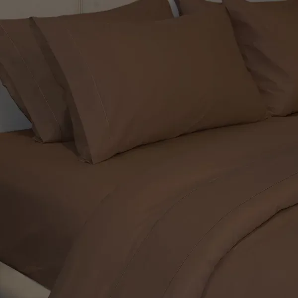 Fieldcrest Plain Duvet Cover - 100% Cotton - 220 Thread Count - Single & Twin - Dark Brown product thumbnail 3