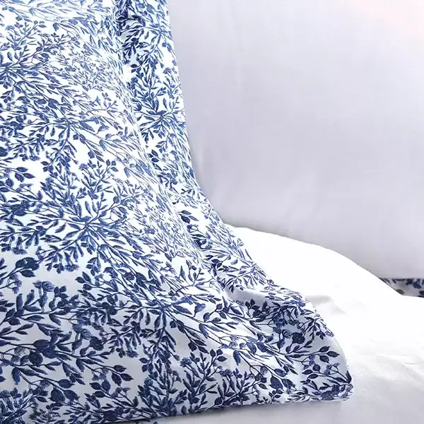 Nova Home Delmor Embroidered Duvet Cover Set - 100% Cotton - King & Super King - 6 Pcs - Navy product thumbnail 10