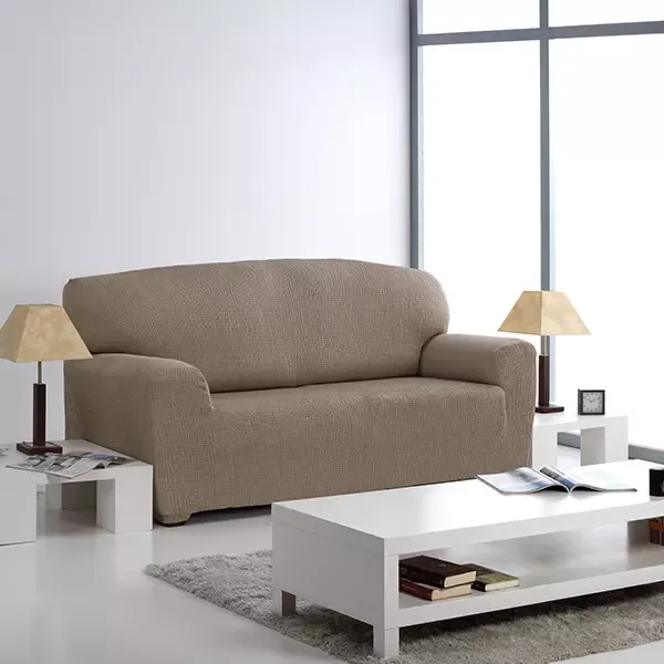 Nueva Textura "Diamante" Sofa Cover - 3 Seat - Linen product thumbnail 4