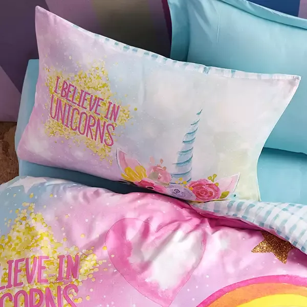 Nova Home Dream kids Duvet Cover Set - 100% Cotton - Single & Twin - 3 Pcs - Pink product thumbnail 6