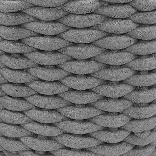 Weva Fiori Cotton Storage Basket Set - 100% Cotton - 2 Pcs - Grey product thumbnail 2
