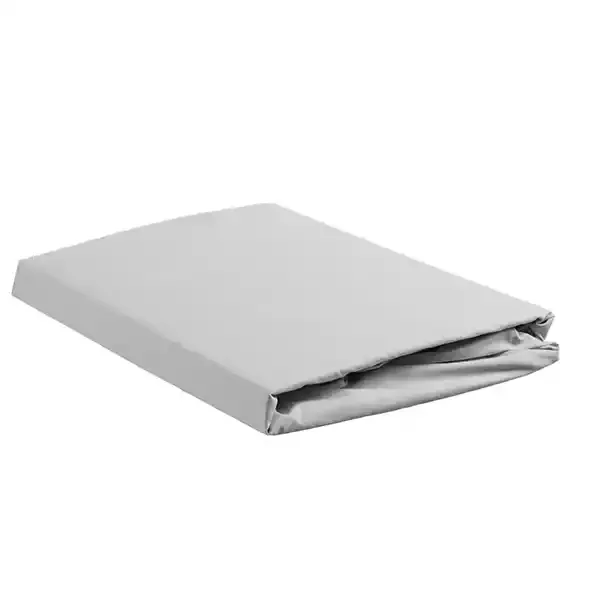 Bedding House Fitted Sheet Set - 100% Cotton - Light Grey (Available in sizes) product thumbnail 2