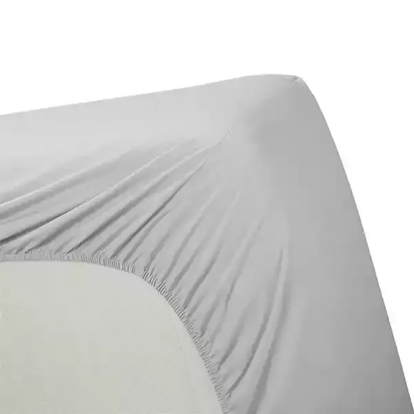 Bedding House Fitted Sheet Set - 100% Cotton - Queen - 3 Pcs - Light Grey product thumbnail 3