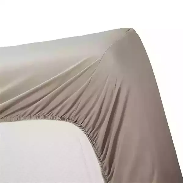 Bedding House Fitted Sheet Set - 100% Cotton - Queen - 3 Pcs - Taupe product thumbnail 3
