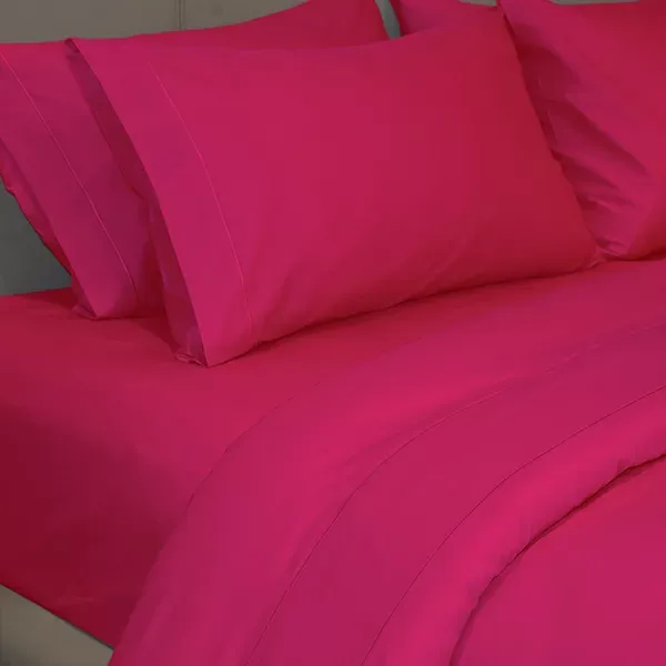 Fieldcrest Plain Duvet Cover - 100% Cotton - 220 Thread Count - Queen - Fushia product thumbnail 3
