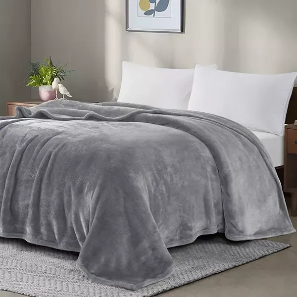 Nova Home Silky Blanket - Grey (Available in Sizes) product thumbnail 2