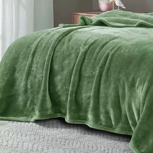 Nova Home Silky Blanket - Green (Available in Sizes) product thumbnail 3