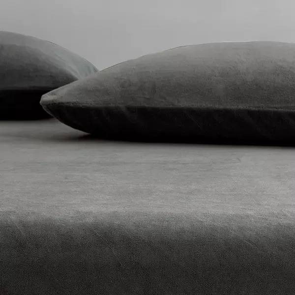 Nova Home WarmFit Winter Microfleece Fitted Sheet Set - Grey (Available in Sizes) product thumbnail 3