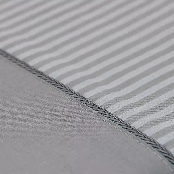 Cannon Dots & Stripes Fitted Sheet Set - Poly Cotton - King & Super King - 3 Pcs - Grey product thumbnail 5