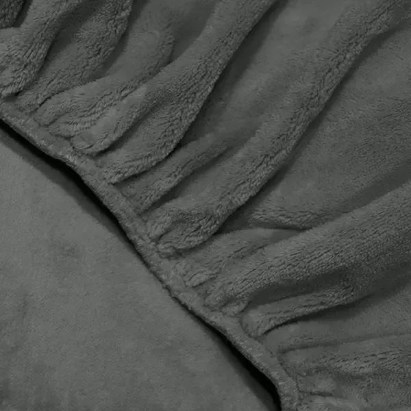 Nova Home WarmFit Winter Microfleece Fitted Sheet Set - Grey (Available in Sizes) product thumbnail 6