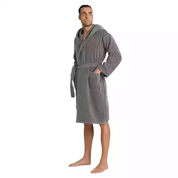 Cannon Plain Unisex Bathrobe (1 Piece) - 100% Cotton - Grey (Available in sizes) product thumbnail 5