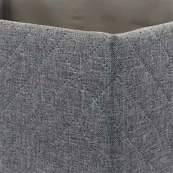 Weva Hammer Foldable Textile Storage Basket - 38x26x25 cm - Grey product thumbnail 3