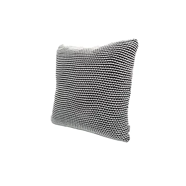 Nova Home Honey Bee Hand Knitted Cushion Cover - 100% Cotton - 45x45 cm - Black & Natural product thumbnail 4