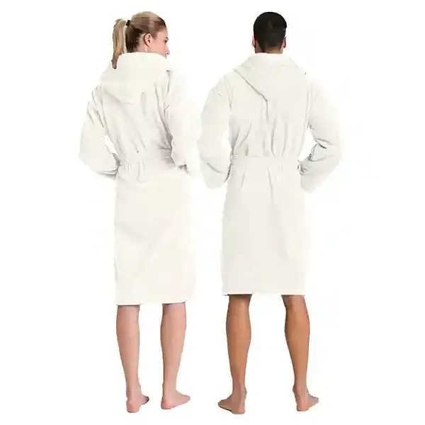 Cannon Plain Unisex Bathrobe (1 Piece) - 100% Cotton - XL - Ivory product thumbnail 6