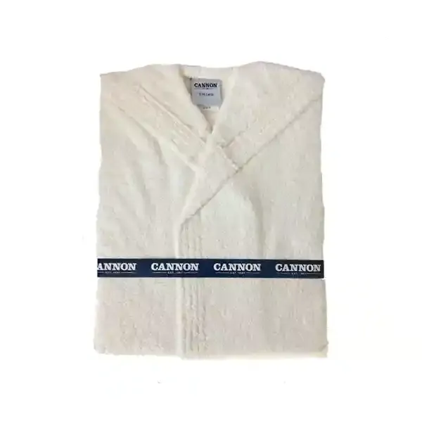 Cannon Plain Unisex Bathrobe (1 Piece) - 100% Cotton - XXL - Ivory product thumbnail 5