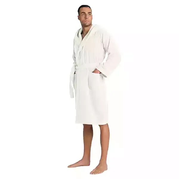Cannon Plain Unisex Bathrobe (1 Piece) - 100% Cotton - XXL - Ivory product thumbnail 4