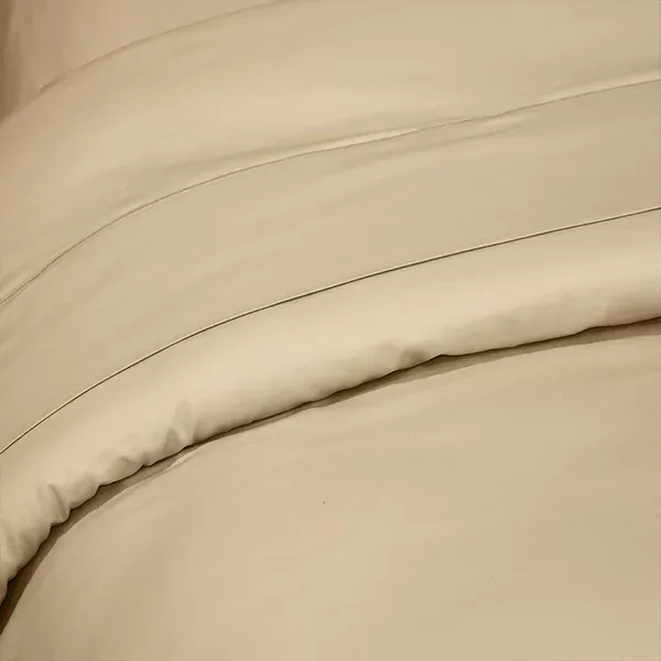Fieldcrest Plain Duvet Cover - 100% Cotton - 220 Thread Count - Queen - Ivory product thumbnail 2