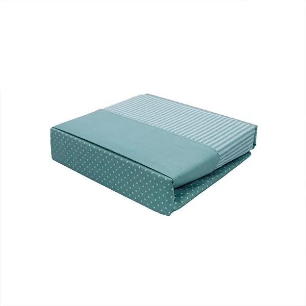 Cannon Dots & Stripes Fitted Sheet Set - Poly Cotton - Jade (Available in Sizes) product thumbnail 2