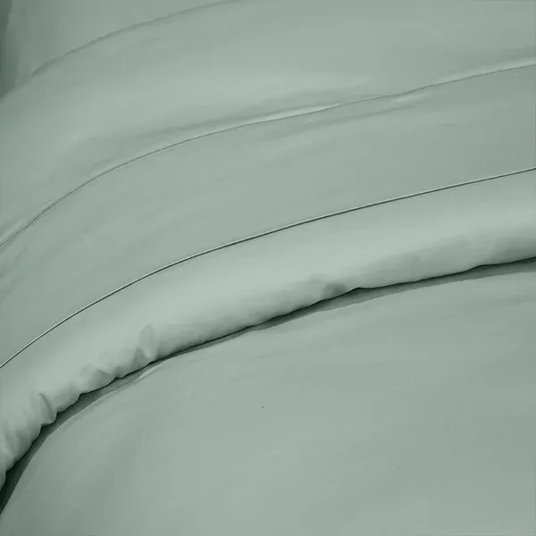 Fieldcrest Plain Duvet Cover - 100% Cotton - 220 Thread Count - Single & Twin - Jade product thumbnail 2