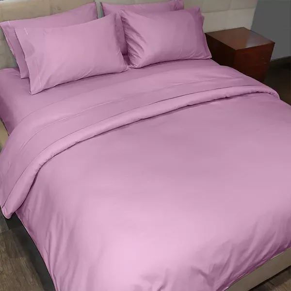 Fieldcrest Plain Duvet Cover - 100% Cotton - 220 Thread Count - Single & Twin - Lilac product thumbnail 4