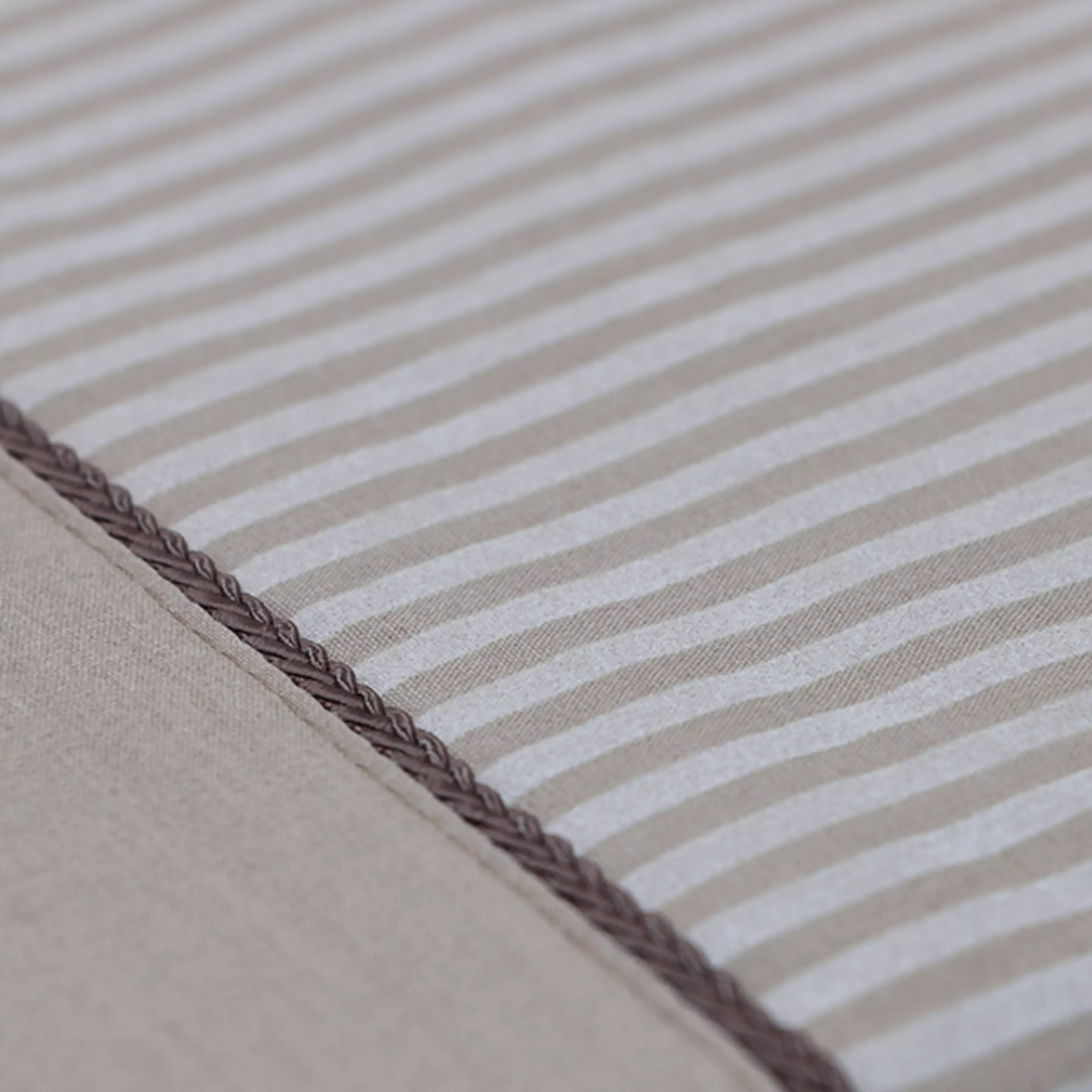 Cannon Dots & Stripes Fitted Sheet Set - Poly Cotton - Linen (Available in Sizes) product thumbnail 5