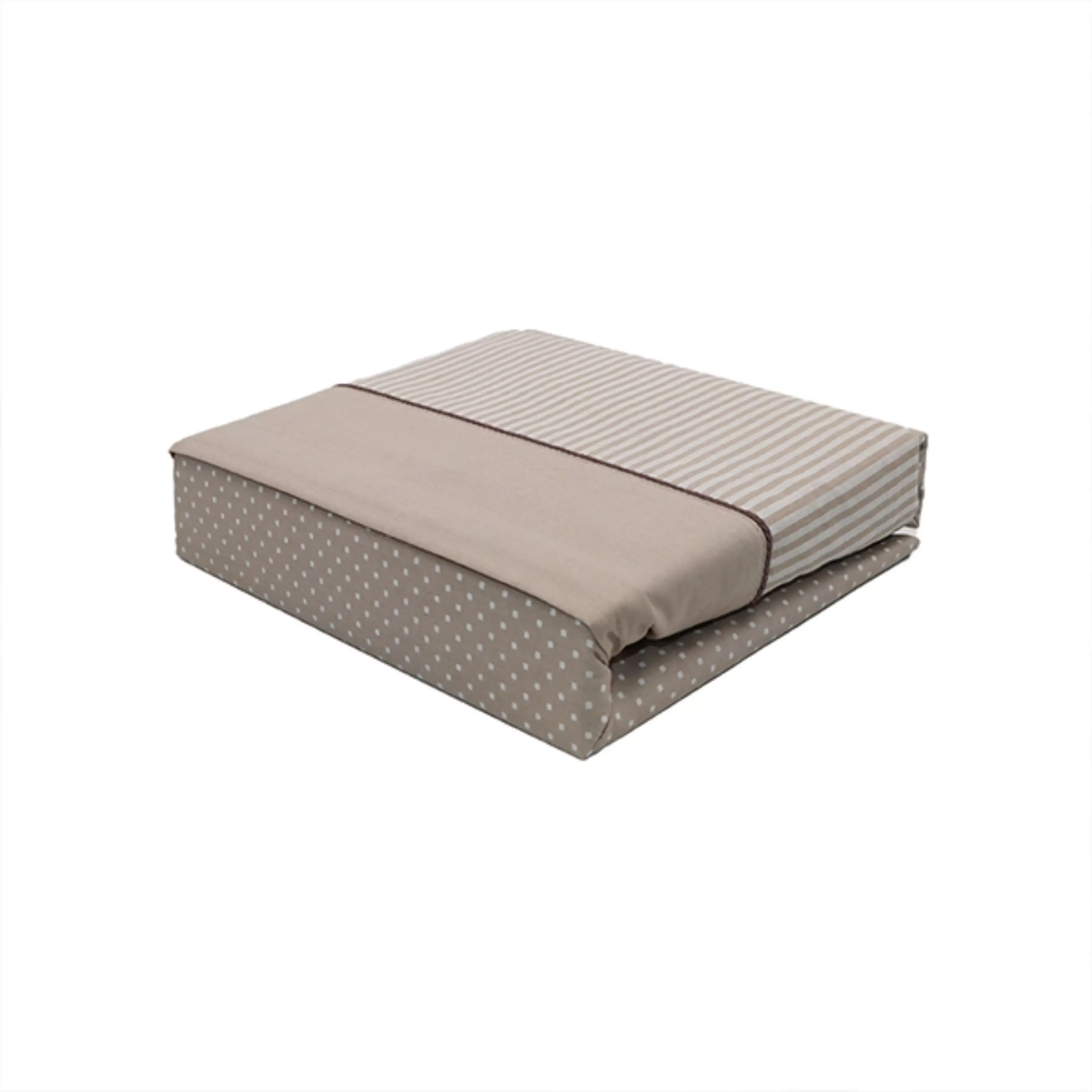 Cannon Dots & Stripes Fitted Sheet Set - Poly Cotton - Single & Twin - 2 Pcs - Linen product thumbnail 2