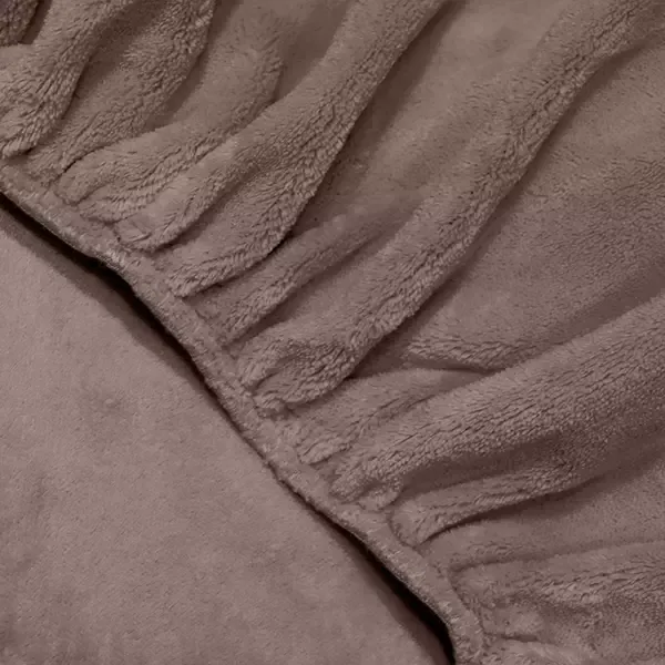 Nova Home WarmFit Winter Microfleece Fitted Sheet Set - Moka (Available in Sizes) product thumbnail 6