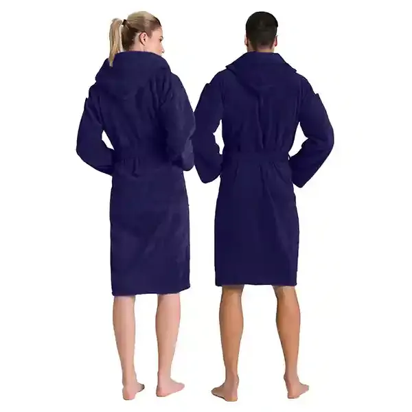 Cannon Plain Unisex Bathrobe (1 Piece) - 100% Cotton - L - Navy product thumbnail 6