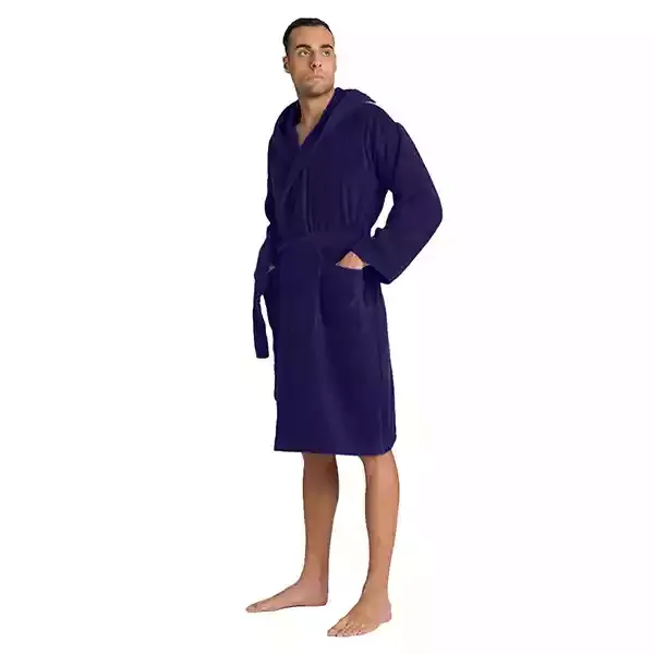 Cannon Plain Unisex Bathrobe (1 Piece) - 100% Cotton - XL - Navy product thumbnail 4