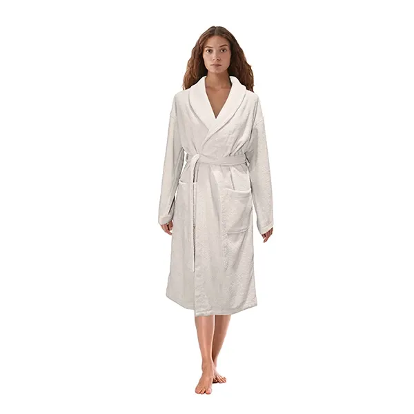 Nova Home Luna Unisex Bathrobe (1 Piece) - 100% Cotton - M - Offwhite product thumbnail 2