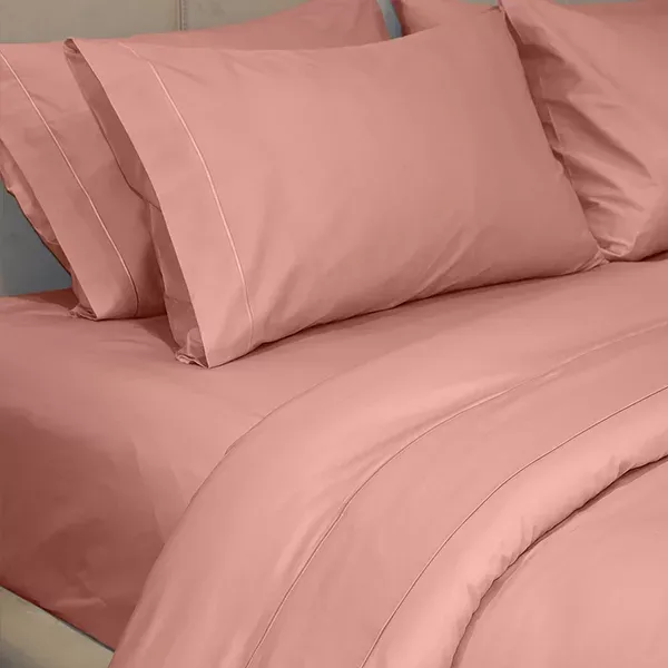 Fieldcrest Plain Duvet Cover - 100% Cotton - 220 Thread Count - Single & Twin - OldRose product thumbnail 3