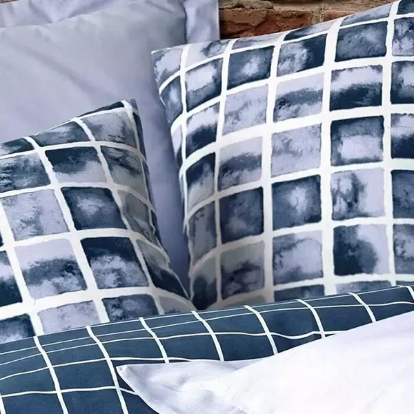 Nova Home Palo Printed Duvet Cover Set - 100% Cotton - King & Super King - 4 Pcs - Navy product thumbnail 3