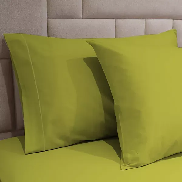 Fieldcrest Plain Fitted Sheet Set - 100% Cotton - 220 Thread Count - Pistache (Available in sizes) product thumbnail 4