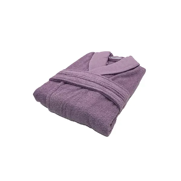 Nova Home Luna Unisex Bathrobe (1 Piece) - 100% Cotton - Plum (Available in sizes) product thumbnail 3