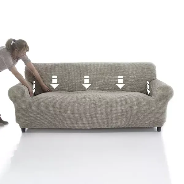 Nueva Textura "Diamante" Sofa Cover - 4 Seat - Bordeau product thumbnail 4