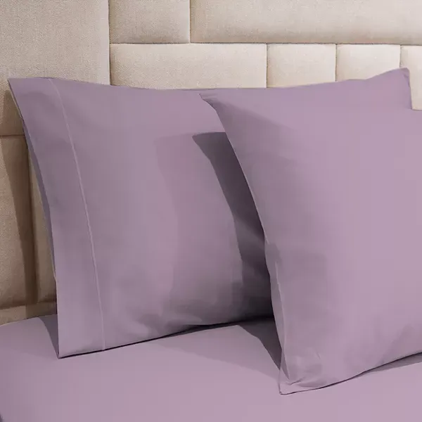 Fieldcrest Plain Fitted Sheet Set - 100% Cotton - 220 Thread Count - Queen - 3 Pcs - Plum product thumbnail 4