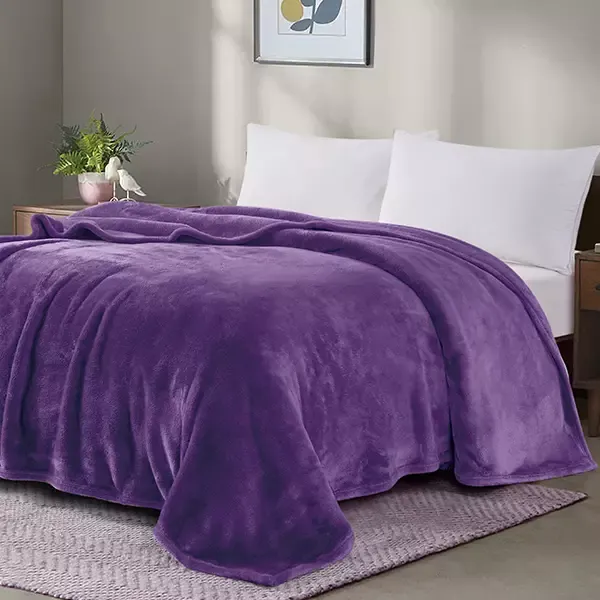 Nova Home Silky Blanket - King & Super King - Purple product thumbnail 2