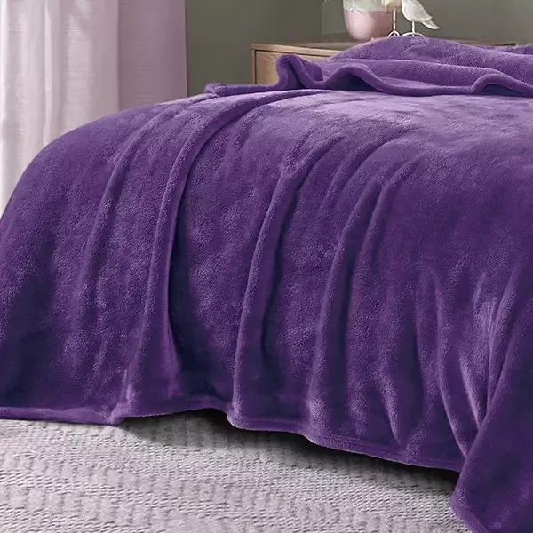 Nova Home Silky Blanket - Purple (Available in Sizes) product thumbnail 3
