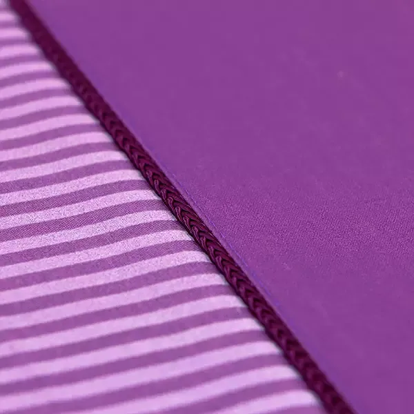 Cannon Dots & Stripes Fitted Sheet Set - Poly Cotton - Queen - 3 Pcs - Purple product thumbnail 5