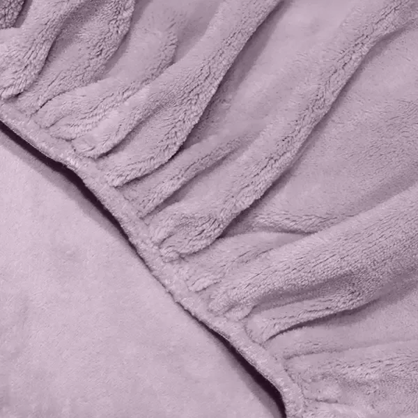Nova Home WarmFit Winter Microfleece Fitted Sheet Set - Purple (Available in Sizes) product thumbnail 6