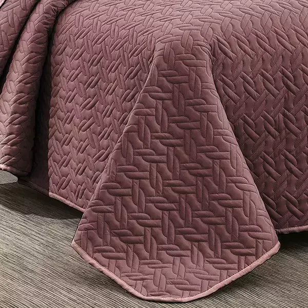 Nova Home "Cross" Bed Spread Set - Purple & Lilac (Available in sizes) product thumbnail 10