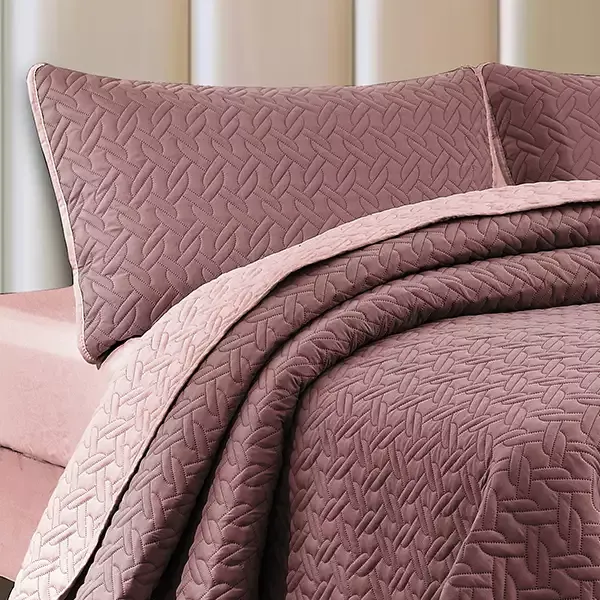 Nova Home "Cross" Bed Spread Set - Purple & Lilac (Available in sizes) product thumbnail 11