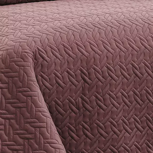 Nova Home "Cross" Bed Spread Set - Purple & Lilac (Available in sizes) product thumbnail 12
