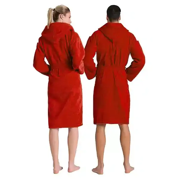 Cannon Plain Unisex Bathrobe (1 Piece) - 100% Cotton - S - Red product thumbnail 6