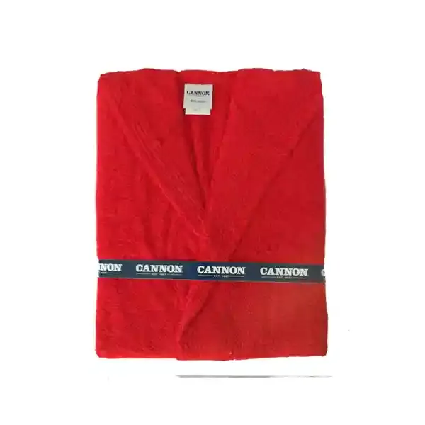 Cannon Plain Unisex Bathrobe (1 Piece) - 100% Cotton - Red (Available in sizes) product thumbnail 5