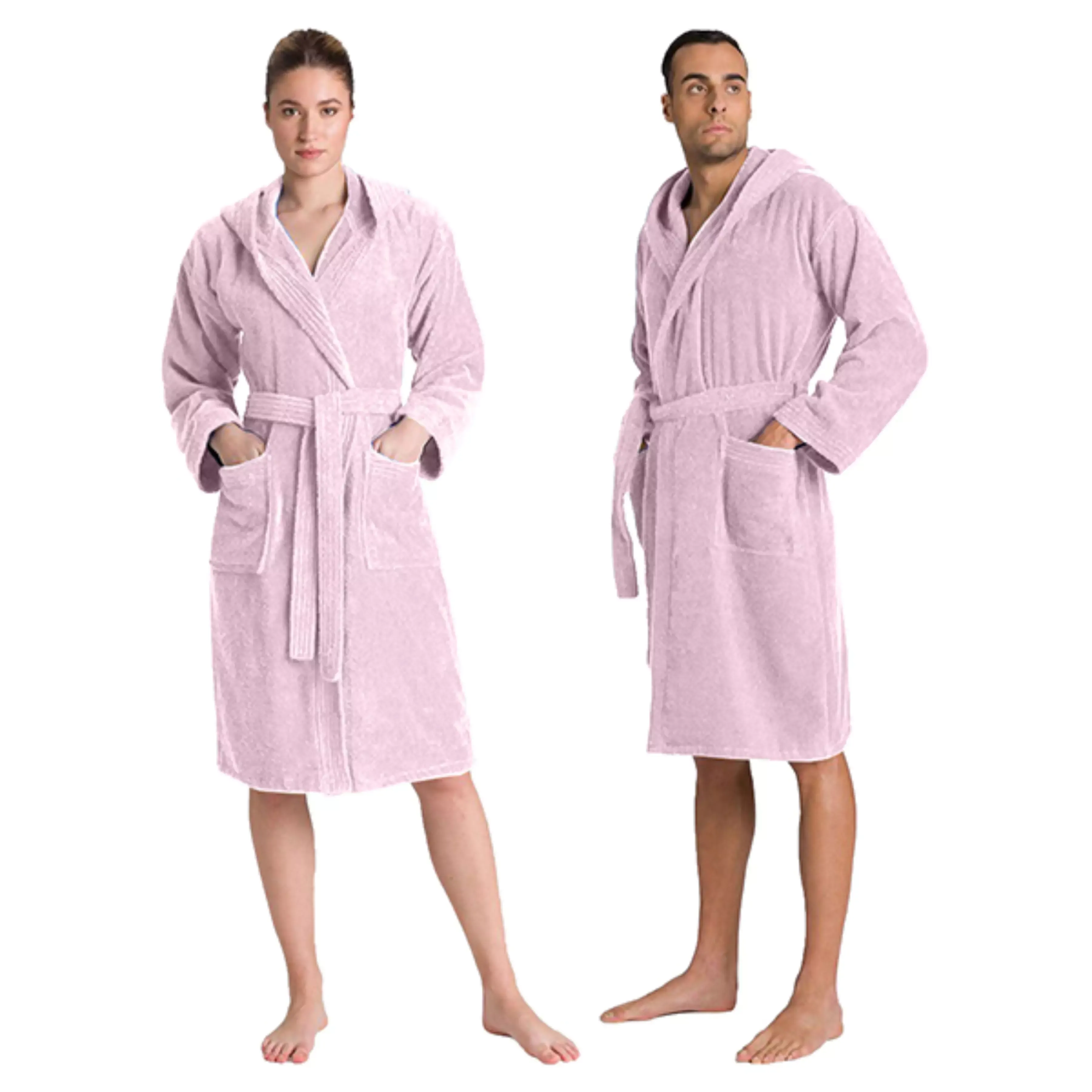 Cannon Plain Unisex Bathrobe (1 Piece) - 100% Cotton - M - Rose product thumbnail 5