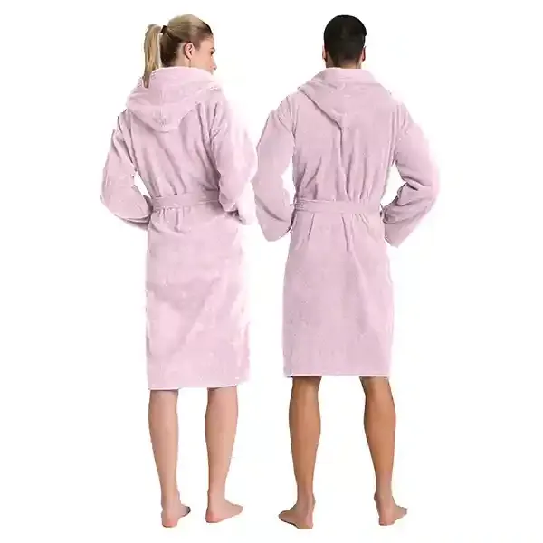 Cannon Plain Unisex Bathrobe (1 Piece) - 100% Cotton - M - Rose product thumbnail 6